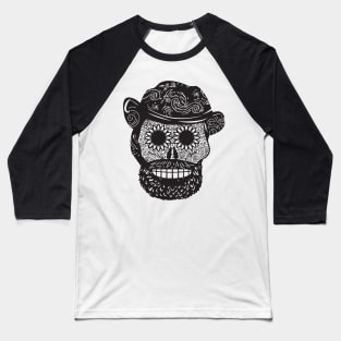 Vincent Van Gogh Dia De los Muertos Baseball T-Shirt